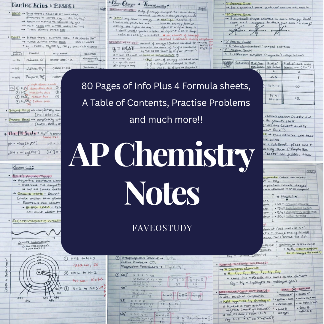 AP Chemistry Notes (80 pages)