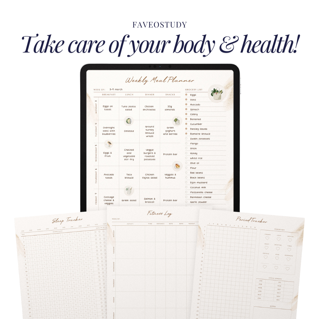 Self Care Planner | Digital Planner | GoodNotes Planner | iPad Planner | Daily Planner | Mental Health Mindfulness Healing Anxiety Self Love