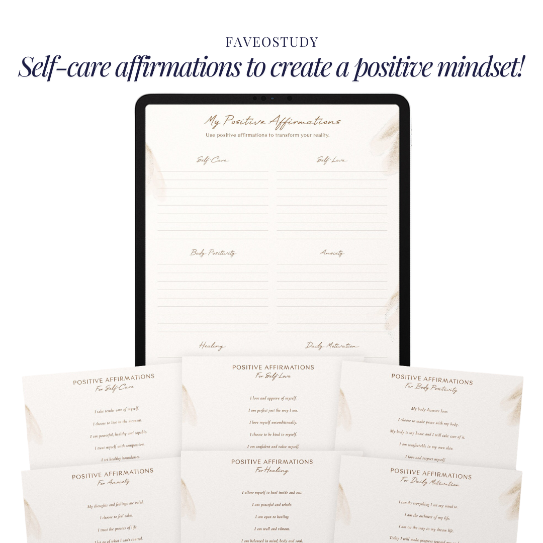Self Care Planner | Digital Planner | GoodNotes Planner | iPad Planner | Daily Planner | Mental Health Mindfulness Healing Anxiety Self Love