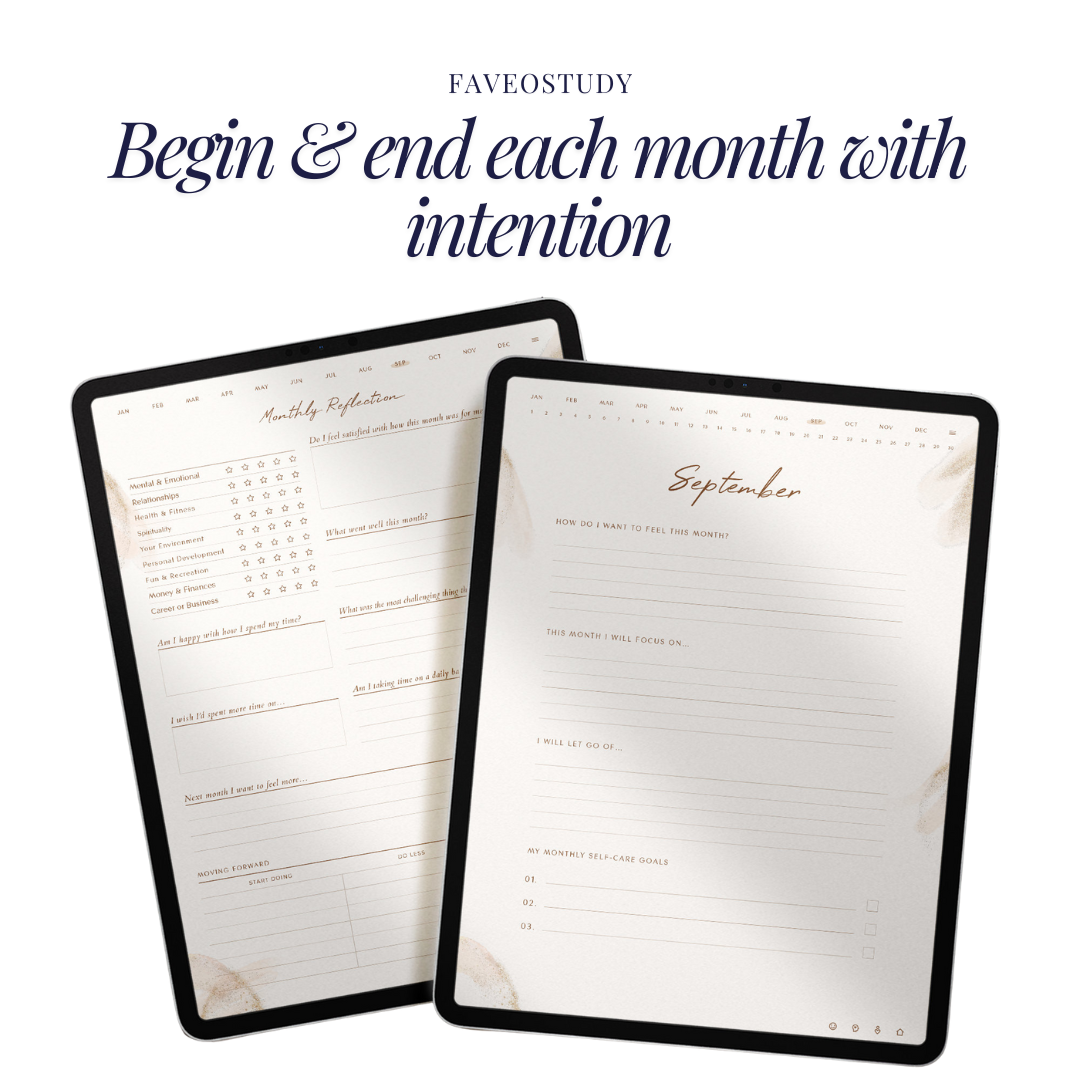 Self Care Planner | Digital Planner | GoodNotes Planner | iPad Planner | Daily Planner | Mental Health Mindfulness Healing Anxiety Self Love
